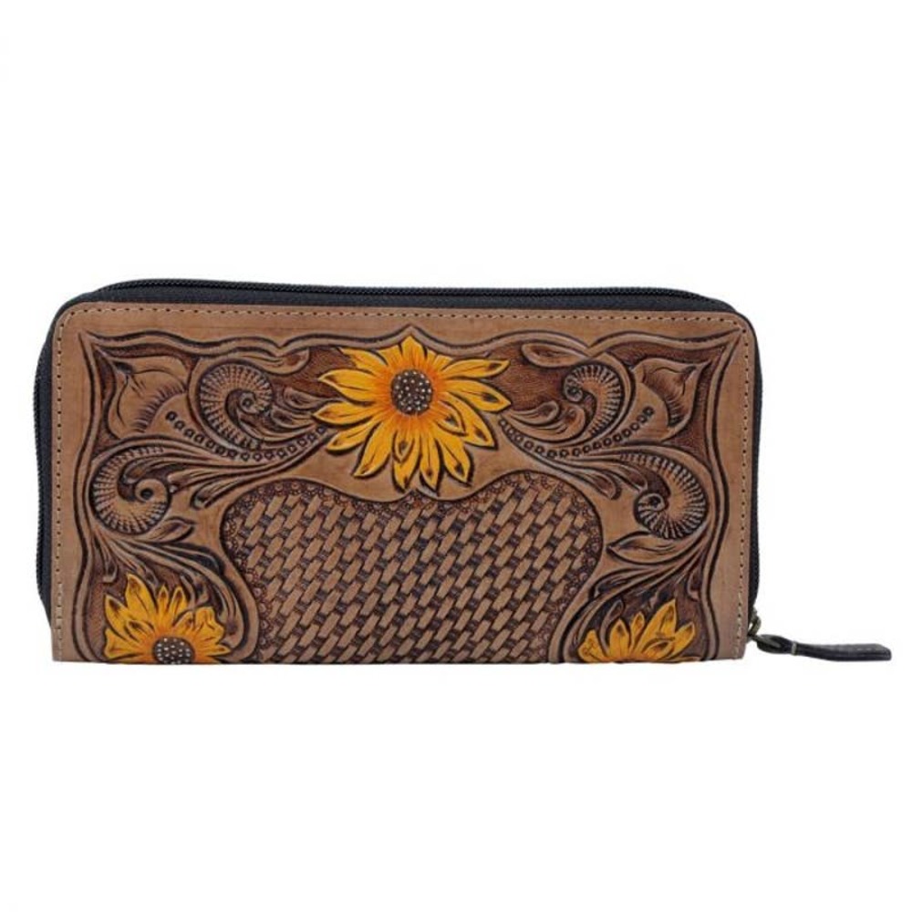 Myra Bag Cofty Sunflower Leather Wallet
